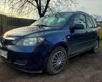 Синий Мазда 2, объемом двигателя 1.2 л и пробегом 167 тыс. км за 3800 $, фото 1 на Automoto.ua