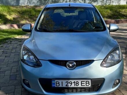 Синий Мазда 2, объемом двигателя 1.4 л и пробегом 394 тыс. км за 3800 $, фото 1 на Automoto.ua