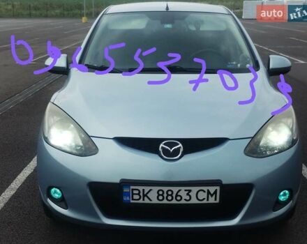 Синий Мазда 2, объемом двигателя 1.35 л и пробегом 191 тыс. км за 4800 $, фото 1 на Automoto.ua