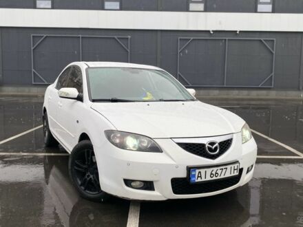 Белый Мазда 3, объемом двигателя 1.6 л и пробегом 213 тыс. км за 4999 $, фото 1 на Automoto.ua