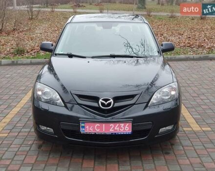 Черный Мазда 3, объемом двигателя 1.6 л и пробегом 264 тыс. км за 5700 $, фото 1 на Automoto.ua