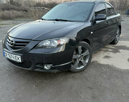 Черный Мазда 3, объемом двигателя 2 л и пробегом 260 тыс. км за 4950 $, фото 1 на Automoto.ua