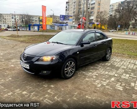Черный Мазда 3, объемом двигателя 1.6 л и пробегом 200 тыс. км за 4700 $, фото 2 на Automoto.ua