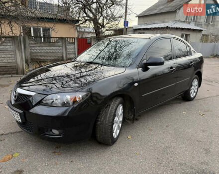 Черный Мазда 3, объемом двигателя 1.6 л и пробегом 189 тыс. км за 4300 $, фото 2 на Automoto.ua