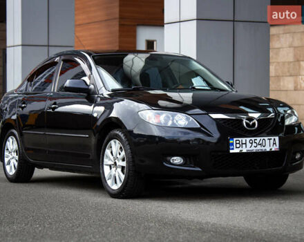 Черный Мазда 3, объемом двигателя 1.6 л и пробегом 185 тыс. км за 6350 $, фото 1 на Automoto.ua