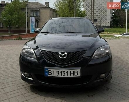 Черный Мазда 3, объемом двигателя 1.6 л и пробегом 223 тыс. км за 4800 $, фото 1 на Automoto.ua