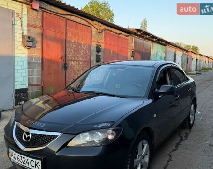 Черный Мазда 3, объемом двигателя 2 л и пробегом 96 тыс. км за 5250 $, фото 1 на Automoto.ua