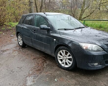 Черный Мазда 3, объемом двигателя 1.6 л и пробегом 217 тыс. км за 3900 $, фото 1 на Automoto.ua