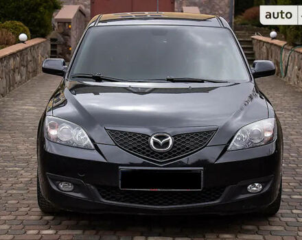 Черный Мазда 3, объемом двигателя 1.6 л и пробегом 220 тыс. км за 6400 $, фото 1 на Automoto.ua