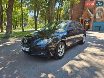 Черный Мазда 3, объемом двигателя 1.6 л и пробегом 241 тыс. км за 4650 $, фото 1 на Automoto.ua