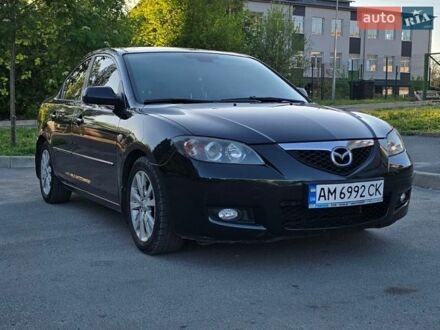 Черный Мазда 3, объемом двигателя 1.6 л и пробегом 142 тыс. км за 6500 $, фото 1 на Automoto.ua