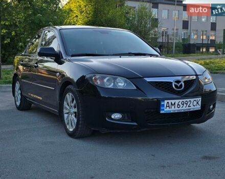 Черный Мазда 3, объемом двигателя 1.6 л и пробегом 142 тыс. км за 6500 $, фото 1 на Automoto.ua