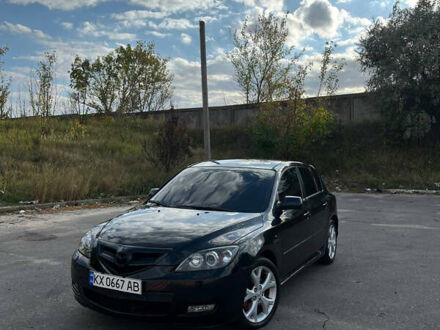 Черный Мазда 3, объемом двигателя 2 л и пробегом 255 тыс. км за 6500 $, фото 1 на Automoto.ua