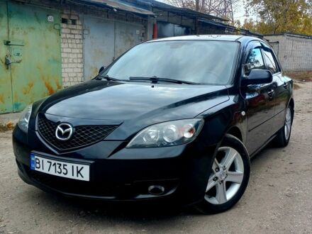 Черный Мазда 3, объемом двигателя 1.6 л и пробегом 220 тыс. км за 4750 $, фото 1 на Automoto.ua