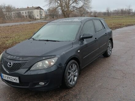 Черный Мазда 3, объемом двигателя 1.6 л и пробегом 256 тыс. км за 4600 $, фото 1 на Automoto.ua