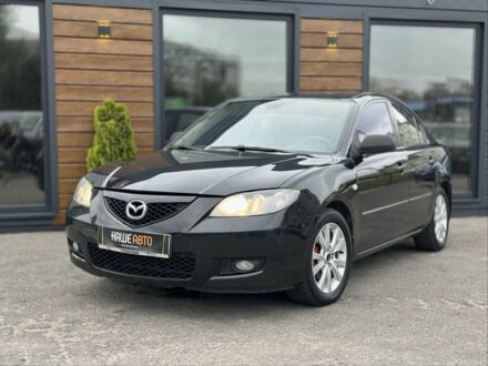 Черный Мазда 3, объемом двигателя 1.6 л и пробегом 223 тыс. км за 5100 $, фото 1 на Automoto.ua