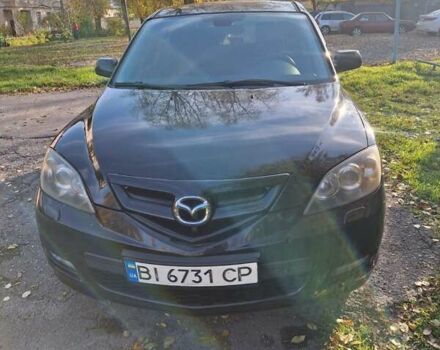 Черный Мазда 3, объемом двигателя 2 л и пробегом 198 тыс. км за 6200 $, фото 1 на Automoto.ua