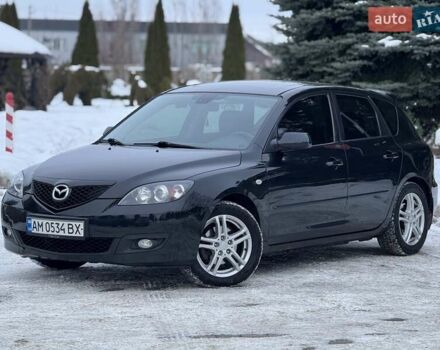 Черный Мазда 3, объемом двигателя 1.6 л и пробегом 252 тыс. км за 6200 $, фото 1 на Automoto.ua