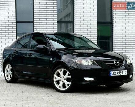 Черный Мазда 3, объемом двигателя 2 л и пробегом 185 тыс. км за 5999 $, фото 1 на Automoto.ua