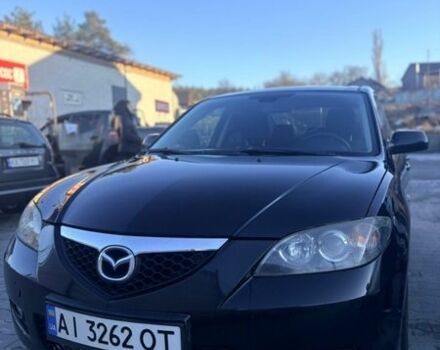 Черный Мазда 3, объемом двигателя 1.6 л и пробегом 184 тыс. км за 6000 $, фото 1 на Automoto.ua