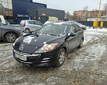Черный Мазда 3, объемом двигателя 1.6 л и пробегом 200 тыс. км за 5800 $, фото 1 на Automoto.ua