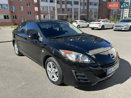 Черный Мазда 3, объемом двигателя 1.6 л и пробегом 185 тыс. км за 7600 $, фото 1 на Automoto.ua