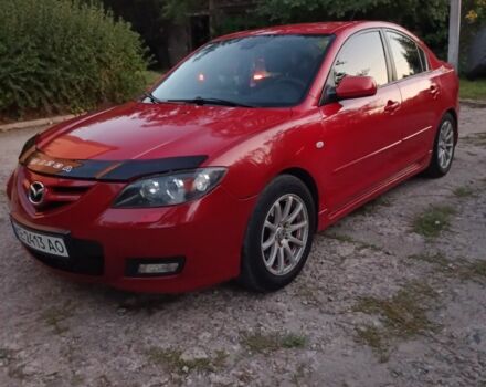 Красный Мазда 3, объемом двигателя 2 л и пробегом 211 тыс. км за 4350 $, фото 1 на Automoto.ua
