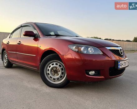 Красный Мазда 3, объемом двигателя 1.6 л и пробегом 123 тыс. км за 5200 $, фото 1 на Automoto.ua