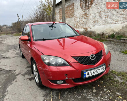 Красный Мазда 3, объемом двигателя 1.6 л и пробегом 289 тыс. км за 2700 $, фото 1 на Automoto.ua