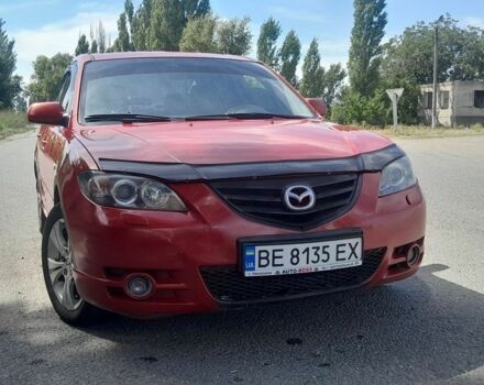 Красный Мазда 3, объемом двигателя 2 л и пробегом 243 тыс. км за 4450 $, фото 1 на Automoto.ua