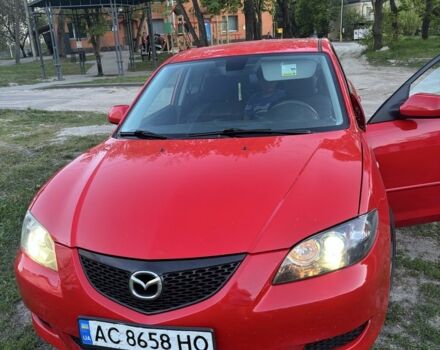 Красный Мазда 3, объемом двигателя 2 л и пробегом 192 тыс. км за 4200 $, фото 1 на Automoto.ua