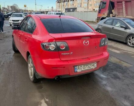 Красный Мазда 3, объемом двигателя 1.6 л и пробегом 80 тыс. км за 5000 $, фото 1 на Automoto.ua
