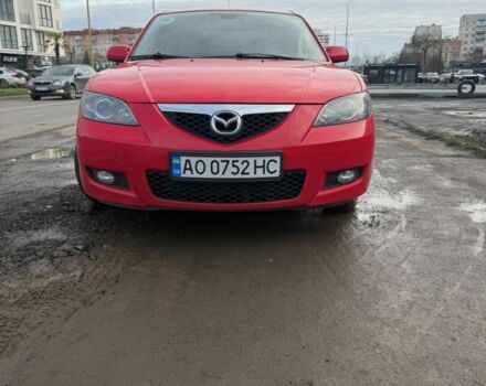 Красный Мазда 3, объемом двигателя 1.6 л и пробегом 80 тыс. км за 5000 $, фото 1 на Automoto.ua