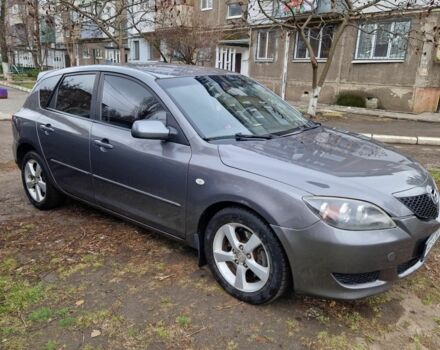 Серый Мазда 3, объемом двигателя 2 л и пробегом 203 тыс. км за 5200 $, фото 1 на Automoto.ua