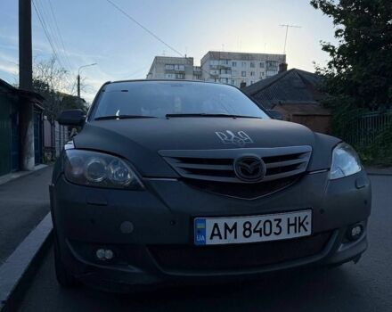 Серый Мазда 3, объемом двигателя 2 л и пробегом 299 тыс. км за 3500 $, фото 1 на Automoto.ua