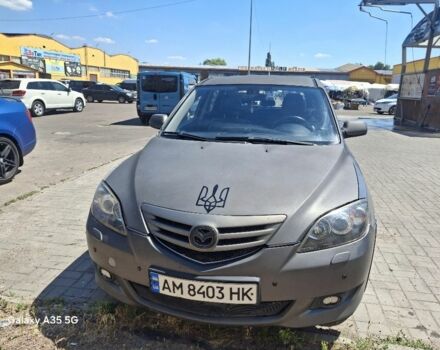 Серый Мазда 3, объемом двигателя 2 л и пробегом 295 тыс. км за 3750 $, фото 1 на Automoto.ua