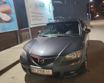Серый Мазда 3, объемом двигателя 1.6 л и пробегом 214 тыс. км за 5900 $, фото 1 на Automoto.ua