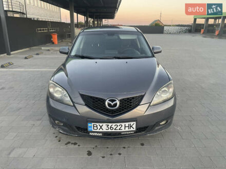Серый Мазда 3, объемом двигателя 2 л и пробегом 200 тыс. км за 4300 $, фото 1 на Automoto.ua
