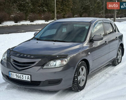 Серый Мазда 3, объемом двигателя 1.6 л и пробегом 220 тыс. км за 5777 $, фото 1 на Automoto.ua