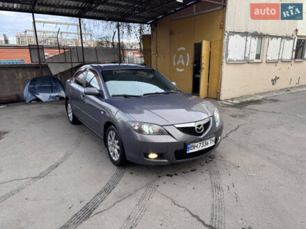 Серый Мазда 3, объемом двигателя 2 л и пробегом 215 тыс. км за 5400 $, фото 1 на Automoto.ua