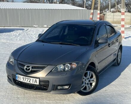 Серый Мазда 3, объемом двигателя 2 л и пробегом 163 тыс. км за 4500 $, фото 1 на Automoto.ua