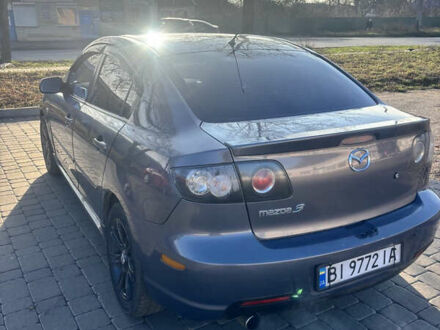 Серый Мазда 3, объемом двигателя 2 л и пробегом 162 тыс. км за 5200 $, фото 1 на Automoto.ua