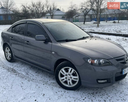 Серый Мазда 3, объемом двигателя 2 л и пробегом 163 тыс. км за 4350 $, фото 1 на Automoto.ua