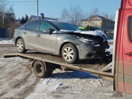 Серый Мазда 3, объемом двигателя 2 л и пробегом 168 тыс. км за 5600 $, фото 1 на Automoto.ua