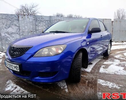 Синий Мазда 3, объемом двигателя 2 л и пробегом 230 тыс. км за 4500 $, фото 1 на Automoto.ua