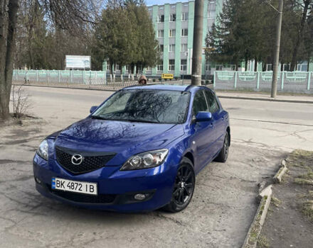 Синий Мазда 3, объемом двигателя 1.6 л и пробегом 189 тыс. км за 5200 $, фото 1 на Automoto.ua
