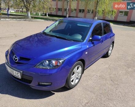 Синий Мазда 3, объемом двигателя 1.6 л и пробегом 141 тыс. км за 6600 $, фото 1 на Automoto.ua