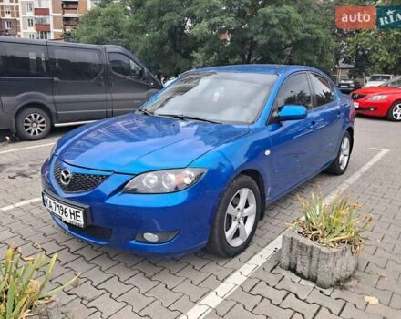 Синий Мазда 3, объемом двигателя 1.6 л и пробегом 185 тыс. км за 6000 $, фото 2 на Automoto.ua