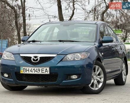 Синий Мазда 3, объемом двигателя 1.6 л и пробегом 150 тыс. км за 7200 $, фото 1 на Automoto.ua