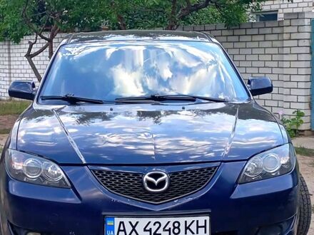 Синий Мазда 3, объемом двигателя 1.6 л и пробегом 200 тыс. км за 3300 $, фото 1 на Automoto.ua
